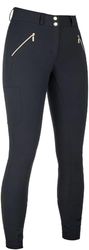 HKM Lia High Waist culera Full Silicona Pantalones de Montar para Mujer Negro 40