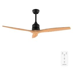 Cecotec Deckenventilator EnergySilence Aero 5270 Black&WhiteWood, DC-Motor 40W, Durchmesser 132 cm, Fernbedienung, Timer, 6 Geschwindigkeiten, Sommer und Winter, Höhenverstellbar 15-25 cm, Leise.