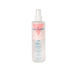 Valquer Formula Zero% Biphasic Leave-In Conditioner Spray for Kids. Conditions hair, providing softness, natural shine, and easy detangling. Ages 3+. 300 ml.