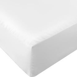 Utopia Bedding Drap-Housse Queen Size en Microfibre Douce, Poches Profondes, résistant au rétrécissement et à la décoloration, Facile d'entretien, 1 Seul Drap-Housse (Blanc)