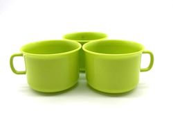 Kopp 150 ml set om 3 plast för utomhus, camping, picknick och trädgård