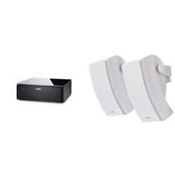 Bose Music Amplifier: Altavoz Amplificador con conectividad Bluetooth y Wi-Fi & ® 251® - Altavoces para el Exterior (estéreo, 200 W), Blanco