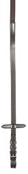 PFIFF 102693 Rênes en cuir et caoutchouc étroites Marron