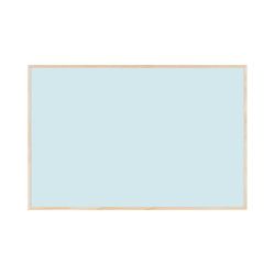 Bi-Office Lavagna Magnetica Earth New Basic Sky, 58,5 x 38,5 cm, Superficie in Acciaio Laccato, Cornice in Pino Naturale
