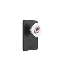 Tarántula en colores de agua brillantes PopSockets PopWallet para MagSafe