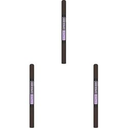 Maybelline New York Express Brow Duo Eyebrow Filling, Natural Looking 2-In-1 Pencil Pen + Filling Powder Black Brown (Pack of 3)