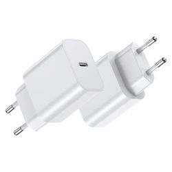 BHHB, 2-Pack 20W Caricabatterie USB C Progettato Appositamente per i-Phone Fast Charger Type C con i-Phone 16/15/14/13/12 Plus Pro Max Mini, iPad, Samsung Galaxy S24/23/22 Caricabatteria USB C