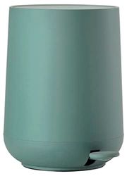 Zone Denmark - Poubelle Salle de Bain Nova - 5L - Design Scandinave - Plastique ABS Doux Au Toucher - Poubelle Cuisine ÉLéGante H29cm D23cm - Vert pétrole