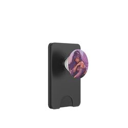Musa gótica suave de Twilight Amethyst Fairy Dreamy Purple Moon PopSockets PopWallet para MagSafe