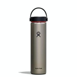 Hydro Flask Borraccia leggera da 709ml (24oz) Trail Series, riutilizzabile in acciaio inossidabile con isolamento sottovuoto e tappo Flex antigoccia, Imboccatura larga, Senza BPA, Slate