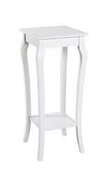 HAKU Möbel Bijzettafel wit, Massief hout, MDF - Maat: B 30 cm x H 71 cm x D 30 cm, Stijl: Kustmeubilair