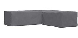 ATLANTIS Utomhusskyddande hölje, hörnbänk, trädgårdsbänk | grå | 250/90 x 250/90 x 70 cm (L x B x H) | TÜV Rheinland-certifierad | Vattenavvisande och vattentät | Skydd för trädgårdsmöbler