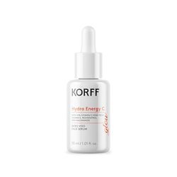Korff Hydra Energy C, Siero Viso Antiossidante, Illuminante, Previene l'Invecchiamento Cutaneo, 30 ml