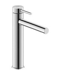 Duravit Cicle - Rubinetto per lavabo, misura L (altezza beccuccio 182 mm), cromato