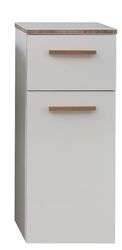 Pelipal 931.013040 Mobiletto sottolavello, Legno ingegnerizzato, Bianco Lucido/Bianco Lucido, 72/30/33 cm