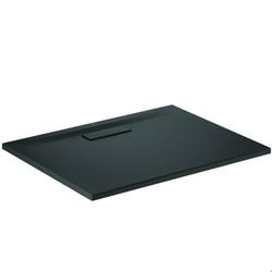 Ultraflat New Douchebak, rechthoekig, 90 x 70 cm, zwarte zijde