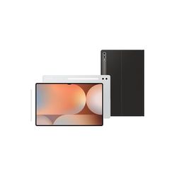 Samsung Galaxy Tab S10 Ultra 256GB Platinum Silver and keyboard with trackpad