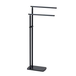 Gedy Florida Portasciugamani da Terra, Acciaio Inox, Nero, 15,3x39,4x89,9