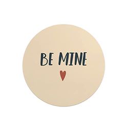 Questo Casa, Round Digital Printed Mouse Pad, Non-Slip Base, for Office and Home, Diameter:22cm