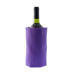 Koala Spain Lot de 20 refroidisseurs de vin avec gel rapide refroidissement compartimenté, 4 couches anti-condensation, couleur violette, velcro réglable, bouteille de vin ou champagne