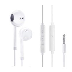 APM France, 600315 - Auriculares intraurales con Mando a Distancia + micrófono, Color Blanco