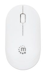 Manhattan 190152 Ratón óptico USB inalámbrico Performance III Blanco Blanco