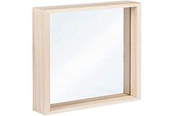 Rayher Marco de madera con doble metacrilato, 16x22x3,5 cm, marco para fotos grandes, 62840505