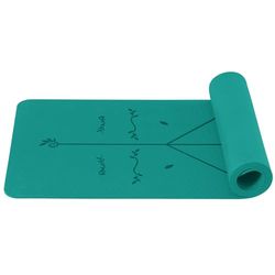 Good Nite Yogamat, gymnastiekmat, TPE, 6 mm, antislip, sportmat, fitnessmat, trainingsmat, pilates, mat, huidvriendelijk, ftalaatvrij, 183 x 61 cm, yoga, pilates, homegym workout