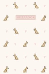 French Bulldog Notebook Hardcover: Cute Aesthetic Lined Journal for French Bulldog Lovers | Pink Cover