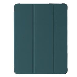 Compatibile con iPad (12,9 pollici), custodia pieghevole a forma di Y con scomparto per penne, materiale acrilico, verde scuro