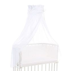 Babybay zadaszenie z bawełny organicznej, biały, wielokolorowy, jeden rozmiar