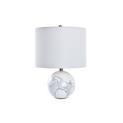 LAMPARA SOBREMESA MARMOL METAL 36X36X52 BOLA