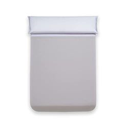 Sancarlos Drap de Dessus Gris Perle, 100% Percale de Coton, lit de 105 cm
