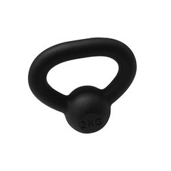 Athlyt Kettlebell gewichten van kg, zwart, uniseks, gietijzeren kettlebells en apparatuur voor krachttraining, voor binnen en in de sportschool, fitness voor thuis, verschillende gewichten in kettlebell van 2 kg, 4 kg, 6 kg, 8 kg