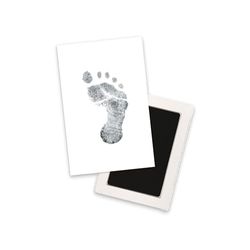 Pearhead Pasgeboren baby handafdruk of voetafdruk, Clean-Touch inkt pad, zwart