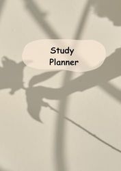 A4 Study Planner
