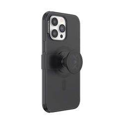 PopSockets: PopCase PlantCore para MagSafe - Funda a Base de Plantas para iPhone 14 Pro MAX con un Soporte y Agarre Deslizante PopGrip Slide con Top Intercambiable - Black