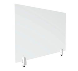 ALBA - Transparent plexiglas skrivbordsavdelare - skyddsglas - hållbar - stabil - Timy - 80 cm