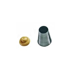 Silikomart |BT214 Bocchetta in Acciaio Inox per Sac a Poche, Foro Tondo, Misura Ø 14 mm