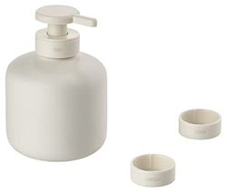 Zone Denmark Inu Distributeur de Savon pour Savon désinfectant pour Les Mains ou Lotion 250 ML Hauteur 11,6 cm Blanc cassé