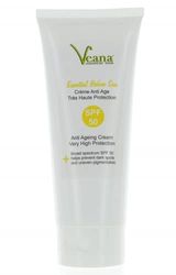 Krem na dzień Anti Age UV50 SPF50 ochrona przed słońcem (200 ml) – ochrona przed promieniowaniem słonecznym i niebieskim światłem, zapobiega powstawaniu plam pigmentowych, poparzeń słonecznych, pryszczów, zmarszczek