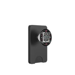 Monograma Letra L Celta Vintage Retro PopSockets PopWallet para MagSafe