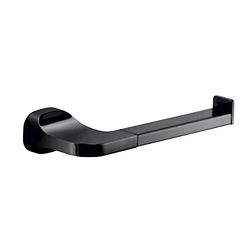 Gedy Krabi Toilet Roll Holder, Black, Components Made of Stainless Steel and Cromall, 2 Year Warranty, Measures 3.3 x 16.5 x 7 cm and Weight 0.2 kg, R&D Design, Unique