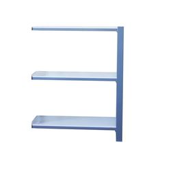 Simon Rack Librería Estanteria Oficina Auxiliar, 1000x900x400 mm, 3 Alturas, Bandejas Madera, Estilo Industrial, Gris/Blanco - Officlick