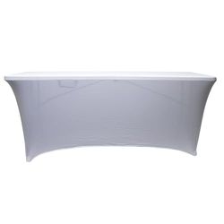 WERKA PRO Housse Nappe pour Table Pliante 180cm Blanche