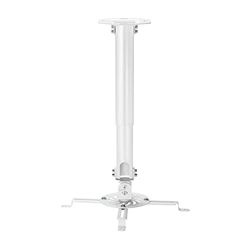 AISENS - CP04TSRE-133 - Support Universel éco-Rotatif, inclusif et Extensible de Plafond pour PROJECTEUR 13.5KG, Blanc