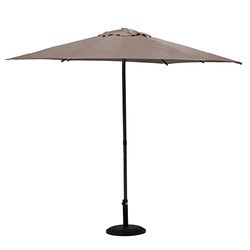 Hesperide Parasoll SOYA rund - taupe, brungrått, Design