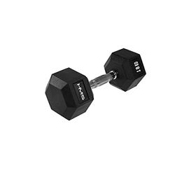 HMS Unisex's 17-66-118 5907695518115 HEX PRO Dumbbell, Zwart, One Size