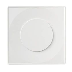 La Ventilazione VLQE125B Valvola quadra di mandata e ripresa aria regolabile, da incasso con imbocco ø 125 mm. Colore bianco.