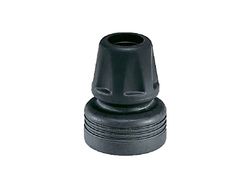 GIMA - Embouts de Rechange pour Cannes et Béquilles, en Caoutchouc Thermoplastique, Tube Ø 19 mm, Base Ø 45 mm, Embout Flexible pour Sols Irréguliers, Lot de 10 pièces